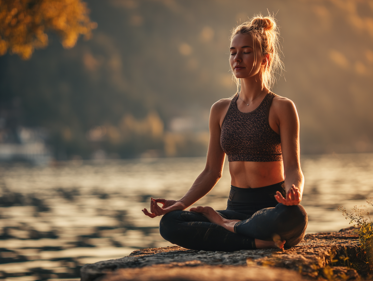 Група людей різного віку практикує йогу в студії